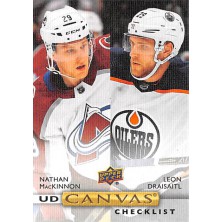 MacKinnon Nathan, Draisaitl Leon - 2019-20 Upper Deck Canvas No.210