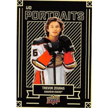 Zegras Trevor - 2022-23 Upper Deck UD Portraits No.20