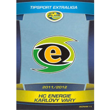HC Energie Karlovy Vary - 2011-12 OFS Seznam karet - logo No.11