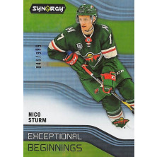 Sturm Nico - 2019-20 Synergy Exceptional Beginnings No.EB23