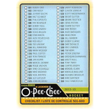 Checklist 501-600 - 2012-13 O-Pee-Chee No.551
