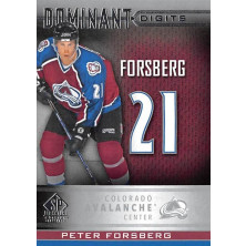 Forsberg Peter - 2020-21 SP Signature Edition Legends Dominant Digits No.25