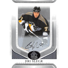 Šlégr Jiří - 2020-21 SP Signature Edition Legends Silver Script No.272