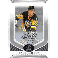 Coffey Paul - 2020-21 SP Signature Edition Legends Silver Script No.312