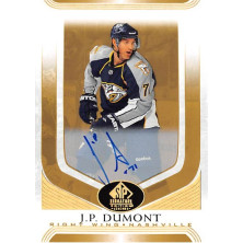 Dumont J.P. - 2020-21 SP Signature Edition Legends Gold Spectrum Foil Autographs No.144