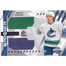 Boeser Brock - 2021-22 SP Game Used 21 Western Conference Banner Year Jersey No.BYA-BO