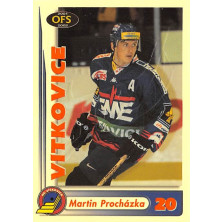 Procházka Martin - 2001-02 OFS Insert RED žlutá No.RE6D