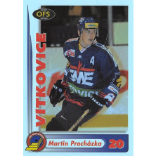 Procházka Martin - 2001-02 OFS Insert RED modrá No.RE6D