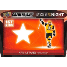 Letang Kris - 2021-22 Credentials 1st Star of the Night No.5