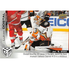 Dostál Lukáš - 2021-22 Upper Deck Game Dated Moments No.38