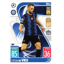 de Vrij Stefan - 2021-22 Topps Match Attax UCL No.337