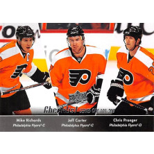 Richards Mike, Carter Jeff, Pronger Chris - 2010-11 Upper Deck No.200