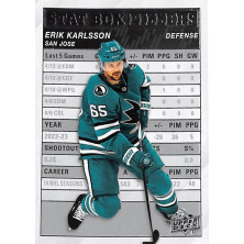 Karlsson Erik - 2023-24 Upper Deck Stat Box Fillers No.4