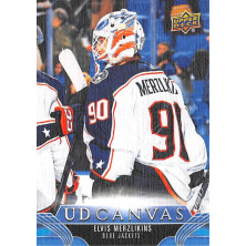 Merzlikins Elvis - 2023-24 Upper Deck Canvas No.22