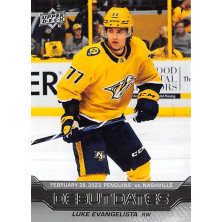 Evangelista Luke - 2023-24 Upper Deck Debut Dates No.3