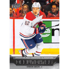 Beck Owen - 2023-24 Upper Deck Debut Dates No.14