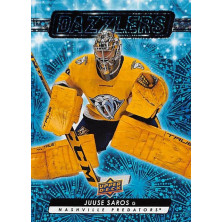 Saros Juuse - 2023-24 Upper Deck Dazzlers Blue No.48