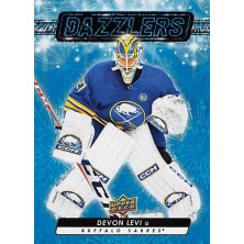 Levi Devon - 2023-24 Upper Deck Dazzlers Blue No.111