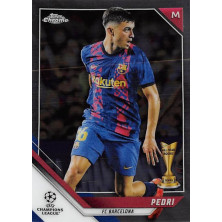 Pedri - 2021-22 Topps Chrome UCL No.89