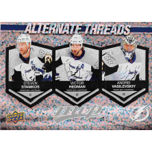 Stamkos Steven, Hedman Victor, Vasilevskiy Andrei - 2023-24 MVP Alternate Threads No.4