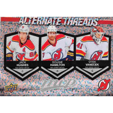 Hughes Jack, Hamilton Dougie, Vaněček Vítek - 2023-24 MVP Alternate Threads No.9