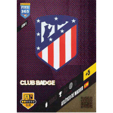 Club Badge Atletico Madrid - 2024 Panini Adrenalyn XL FIFA 365 No.ATM4