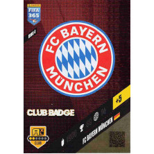 Club Badge Bayern Munchen - 2024 Panini Adrenalyn XL FIFA 365 No.BMU4