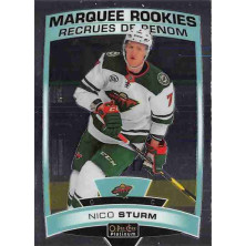 Sturm Nico - 2019-20 O-Pee-Chee Platinum Marquee Rookies No.163