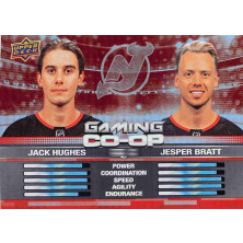 Hughes Jack, Bratt Jesper - 2024-25 Upper Deck Gaming Co-Op No.19
