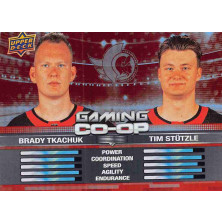 Tkachuk Brady, Stutzle Tim - 2024-25 Upper Deck Gaming Co-Op No.12