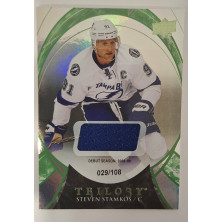 Stamkos Steven - 2015-16 Trilogy Green Rainbow Foil Jersey No.76 A3