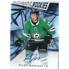 Damiani Riley - 2021-22 SP Game Used Blue Autographs No.157