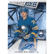 Bryson Jacob - 2021-22 SP Game Used Blue Autographs No.177