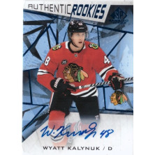 Kalynuk Wyatt - 2021-22 SP Game Used Blue Autographs No.162