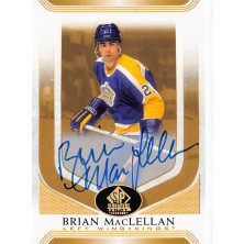 MacLellan Brian - 2020-21 SP Signature Edition Legends Gold Spectrum Foil Autographs No.105