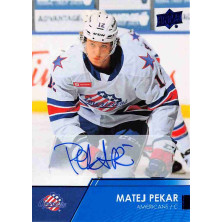 Pekař Matěj - 2021-22 Upper Deck AHL Autographs No.86