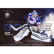 Bow Landon - 2021-22 SportZoo Tipsport ELH Magic of the Goalie No.18