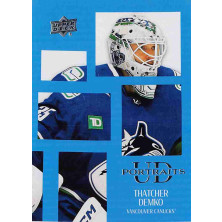 Demko Thatcher - 2024-25 Upper Deck UD Portraits No.P19