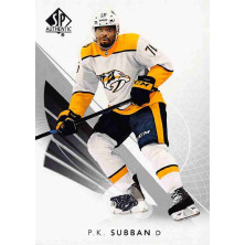 Subban P.K. - 2017-18 SP Authentic No.14