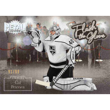 Petersen Cal - 2022-23 Skybox Metal Universe Flash the Glove Gold No.FL35