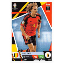 Faes Wout - 2024-25 Topps Match Attax UEFA EURO No.BEL5