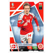 Damsgaard Mikkel - 2024-25 Topps Match Attax UEFA EURO No.DEN14