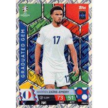Zaïre-Emery Warren - 2024-25 Topps Match Attax UEFA EURO No.FRA9