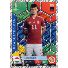 Kerkez Milos - 2024-25 Topps Match Attax UEFA EURO No.HUN9