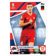 Milenković Nikola - 2024-25 Topps Match Attax UEFA EURO No.SRB3