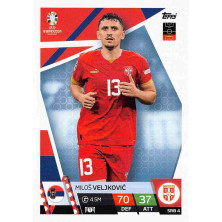 Veljković Miloš - 2024-25 Topps Match Attax UEFA EURO No.SRB4