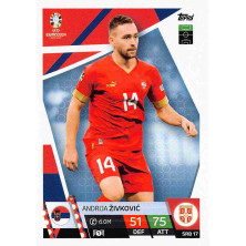 Živković Andrija - 2024-25 Topps Match Attax UEFA EURO No.SRB17