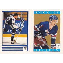Leetch Brian, Laxdal Derek - 1989-90 O-Pee-Chee Stickers No.39-181