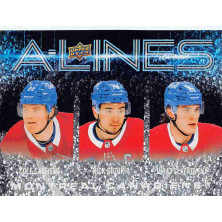 Caufield Cole, Suzuki Nick, Slafkovský Juraj - 2024-25 Upper Deck A-Lines No.AL16