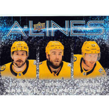 Forsberg Filip, O´Reilly Ryan, Nyquist Gustav - 2024-25 Upper Deck A-Lines No.AL17